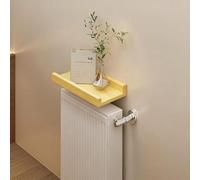 Usknxiu Copritermosifone Moderno in Legno,Copritermosifone Antipolvere e antifumo,per riporre e Decorare,Portaoggetti Facile da Montare,Giallo,30 * 12cm/11.8 * 4.7in