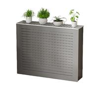 Usknxiu Copritermosifone per la casa, Copertura Decorativa per radiatori con lamelle Orizzontali, Ideale per Nascondere tubature a Vista, Arredo Moderno per Il Riscaldamento,80x90x25cm