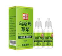 Usma Erba Estratto Essenza, Cilia Crescita Liquido Nutriente per Ciglia Capelli Sopracciglia, Unscented, Aiuta a smettere di assottigliare e perdita, trattamento naturale della crescita (2Pcs)