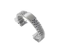 UsmAsk Cinturino Vintage da 20 mm Adatto for Cassa dell'orologio del 1960 Sub Acciaio Inossidabile 316L Parti di Accessori for la Regolazione dell'orologio in Argento (Color : Jubilee, Size : 20mm)