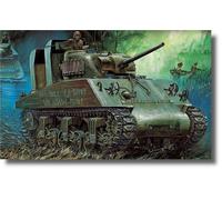 Academy Kit modello plastico USMC M4A2 (75) 1:35 – Espositore Pacifico multicolore