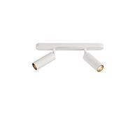 USMCPQVXN Apparecchio Di Illuminazispot da Superficie a 2 Luci, Faretto Direzionale Moderno per Interni, Faretti da Soffitto per Cucina, Soggiorno, Isola, Galleria, Lampada a Binario Fissa/Bianco4000K