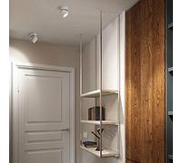USMCPQVXN Faretto a Led con Rotazia 360°, Lampada da Soffitto, Faretto D'Accento da 7 W Montato in Superficie, Faretti Direzionali Moderni Regolabili per Corridoio, Evento, Esposizione/Bianco3500K
