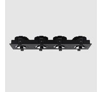 USMCPQVXN Faretto da Incasso a Led Moderno Nero da Soffitto, Faretto da Incasso,Ggiamento in Alluminio, Faretti da Soffitto per Soggiorno, Corridoio, Faretto Direzionale da Interno/4000 Mila/10W*4