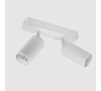 USMCPQVXN Faretto da Soffitto a 2 Luci, Faretto Fisso da Cucina, Faretto da Soffitto Regolabile a 90°+ 360°, Faretto da Soffitto a 2 Vie per Isola Cucina, Camera da Letto, Corridoio, Bianco/3500 Mila/