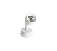 USMCPQVXN Faretto da Soffitto a Led Faretto da Superficie, Mini Lampada da Soffitto in Alluminio, Faretti Rotanti con Angolo 360+180 Lampade D'Accento per Interni per Soggiorno Galleria Corridoio/Bian