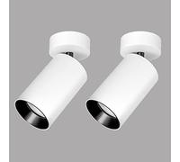 USMCPQVXN Faretto da Soffitto a Led Regolabile da 2 Pezzi, Faretto da Superficie da 7 W, Illuminaziper Quadri da Galleria da 7 W, Faretti Direzionali per Corridoi, Armadi e Cucine/6000K