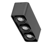 USMCPQVXN Faretto da Soffitto Quadrato a Led, 3 Luci, Montaggio a Filo, Illuminazida Soffitto per Interni, Faretti Direzionali in Alluminio, Lampada D'Accento per Soggiorno, Camera da Letto, Corridoio