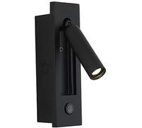 USMCPQVXN Lampada da Lettura Moderna da Comodino, Applique Cablata con Interruttore, Faretto da Incasso a Parete a Led, Orientabile a 350°+90°, Faretto per Testiera,De da Notte per Camera da Letto, Ho