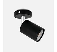 USMCPQVXN Plafoniera a Led, Faretto da Soffitto Girevole, Moderno, Montaggio a Filo, Completo Didine Gu10 per Cucina, Soggiorno, Camera da Letto, Luce Bianca + Bianca, 1 Testa/Luce Bianca e Nera/1 Tes