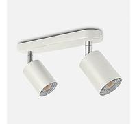 USMCPQVXN Plafoniera a Led, Faretto da Soffitto Girevole, Moderno, Montaggio a Filo, Completo Didine Gu10 per Cucina, Soggiorno, Camera da Letto, Luce Bianca + Bianca, 1 Testa/Luce Bianca+Bianca/Teste