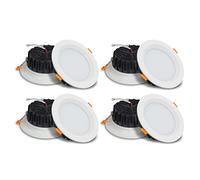 USMCPQVXN Siet Led Downlight Flush Mount Ceiling Down Lighting Fixture, 8 Confezioni Di Lampade da Soffitto, Faretti da Incasso, Faretti Direzionali per Soggiorno, Camera da Letto, Corridoio/6000K/7Se