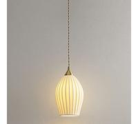 USMJQVZ Lampadari da Cucina a soffitto Lampade a Sospensione in Ceramica Bianca Lampada a Sospensione per Camera da Letto per Isola Cucina Camera da Letto Ingresso Bar Illuminazione a Sospensione