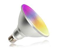 Usmoscat RGBW - Lampada LED PAR38, 30 W, E27, Impermeabile, IP65, dimmerabile, 1800 lm, con Telecomando per Holiday Party Courtyard Decor (30W)