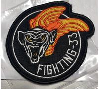 Usn F-14 Tomcat Top Gun Vf-33 Tarsiers Fighter Squadron Insignia (Disciolto)