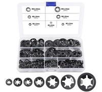Uso flessibile 285pcs Star Lock Rondella Kit per diverse applicazioni meccaniche, include scatola trasparente facile da riporre