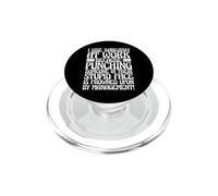 Uso il lavoro sarcasmo perché prendere a pugni le persone è disapprovato PopSockets PopGrip per MagSafe