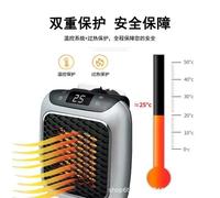 Uso in ufficio domestico Riscaldatore elettrico di dimensioni compatte Luce solare 800W Mini riscaldatore portatile ad aria calda Piccolo ventilatore di calore a parete