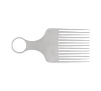 Uso istantaneo Pettine in alluminio Non Assemblaggio Denti Larghi Finger Grip Comfort Cura quotidiana dei capelli Uomini Styling Essenziale Viaggio Pettine in alluminio Uomini Governare Denti larghi