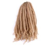 Uso quotidiano 18 pollici sintetico Marley Twist capelli intrecciati Afro Kinky Curly capelli all'uncinetto per finto Locs Lunghi Springy Twist extension (#27)