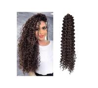 Uso quotidiano capelli ondulati all'uncinetto, 1 confezione, lunghi, ombré biondo, profondo motivo ondulato, capelli intrecciati ricci, morbidi all'uncinetto sintetici per donne nere (33,22 pollici)