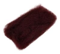 Uso quotidiano Capelli umani Afro Kinkys alla rinfusa per treccia, 50 g/pacchetto, estensioni dei capelli umani sciolti per Microlocs(Wine Red,12inch)