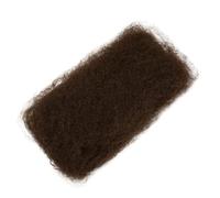 Uso quotidiano Capelli umani Afro Kinkys alla rinfusa per treccia, 50 g/pacchetto, estensioni dei capelli umani sciolti per Microlocs(Medium Brown,16inch)