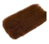 Uso quotidiano Capelli umani Afro Kinkys sciolti per treccia, 50 g/pacchetto, estensioni dei capelli umani alla rinfusa per Microlocs(Ginger Brown, 10inch)