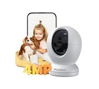 usogood 2.5K Telecamera Wi-Fi Interno, 360° Webcam per Animali/Anziani con Visione Notturna, Supporta 2.4G/5G WiFi, Audio Bidirezionale, Rilevamento&Tracciamento del Movimento, Compatibile con Alexa