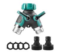 USOHJZ 1 pz 3/4 Pollici 2 Vie Tubo da Giardino Splitter Rubinetto Y-Type connettore distributore for Esterno(US)