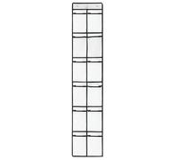 USOHJZ 12 Griglie Tasca Rete Tessuto Medicina Scatola Portaoggetti Appeso Camera da Letto Porta Posteriore Parete Appeso Portaoggetti Borsa Rete Organizzatore Casa(White)