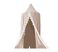 USOHJZ Tenda da gioco a cupola sospesa con baldacchino in pizzo for letto, for la decorazione della stanza(Light Orange)