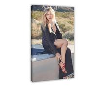 USONME Poster su tela con attrice Chloe Grace Moretz, decorazione artistica da parete per soggiorno, camera da letto, 40 x 60 cm