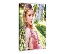 USONME Poster su tela con attrice Chloe Grace Moretz, decorazione per camera da letto, ufficio, camera da letto, regalo, 30 x 45 cm