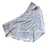 USQPUVWX Mutande Donna Cotone 2pc Cartone Animato Simpatico Seta di Seta Ghiacciata Dolce Ponatura A Basso Contenuto di Biancheria Intima da Donna A Bassa Vita-Tigre-codice Medio