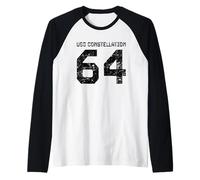 USS Constellation CV-64 - Portaereo Stile Invecchiato Maglia con Maniche Raglan