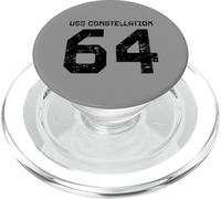 USS Constellation CV-64 - Portaereo stile invecchiato PopSockets PopGrip per MagSafe