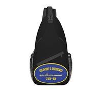 Uss Dwight D Sling Bag Unisex Crossbody Sling Zaino a tracolla Borsa a tracolla per donna Uomo Viaggio Escursionismo Zainetto