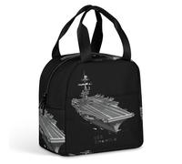 USS Enterprise CV 6 WWII Aircraft Carrier Lunch Bag Isolato Lunch Box a prova di perdite Borsa termica per lavoro Viaggi all'aperto