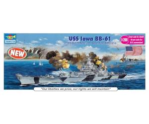USS Iowa BB-61 Battleship Nave Plastic Kit Scala 1:200 Model 3706