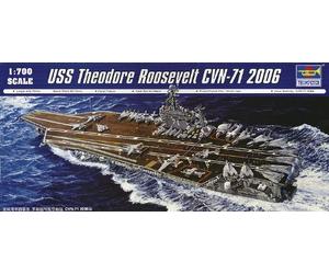 USS Theodore Roosevelt CVN-71 2006 Ship Nave Portaerei Plastic Kit 1:700 Model