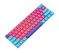 Ussixchare Set di 104 copritasti, retroilluminati, in PBT, per tastiere da gioco 60%, interruttori MX (Ahri)