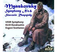 USSR Symphony Orchestra / Kondrashin – Myaskovksy: Symphony 6 / Slavonic Rhapsody – CD – Alto