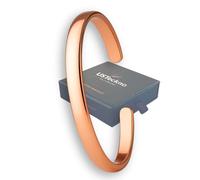 USTeckno Bracciale forgiato a mano in puro rame al 100%. Realizzato con rame massiccio di alto calibro e benefici per la salute. Migliora il tuo benessere con stile.., One size, Rame puro, rame.