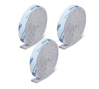 USTNIR 3 rotoli di feltrini autoadesivi, 100 x 2 cm, autoadesivi, taglio libero di qualsiasi dimensione, feltro, antiscivolo, protegge mobili, pavimenti in legno, gambe delle sedie, gambe del tavolo