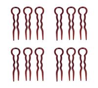 USTNIR Horquillas para el Pelo en U,12 piezas Kit de Horquillas para el En forma de U Cabello Pinzas para el Cabello con Sujeción Segura Horquillas para el Cabello para Mujeres