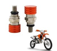 USTPO Moto M4 0,7 mm Forcella Air Bleeder Sollievo Della Pressione Alluminio CNC Adatto per SX SXF EXC SMR 125 150 250 350 450 Tutti I Modelli di Bici - Arancione