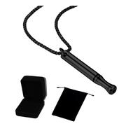 USUASI Collana Mindfulness in acciaio inox, strumento per meditazione e respirazione, accessorio per rilassamento, 55cm, Acciaio inossidabile, Nessuna pietra preziosa