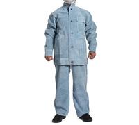 Usura di cucitura di rinforzo uniforme di cuoio resistente della saldatura di temperatura per il servizio lungo Boilersuit