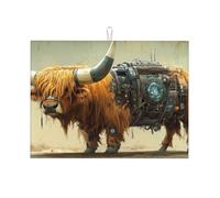 Usura meccanica sul retro del bue grande tappetino scolapiatti in microfibra riutilizzabile lavabile scolapiatti tappetino per accessori da cucina 45,7 x 61 cm